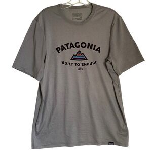 Patagonia T-shirt Men S Gray Capilene Daily Baselayer Short Sleeve Performance
